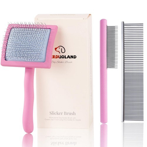 Pink slicker brush - pink, for