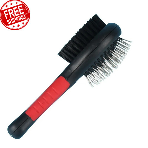 New pet grooming brush - new, double