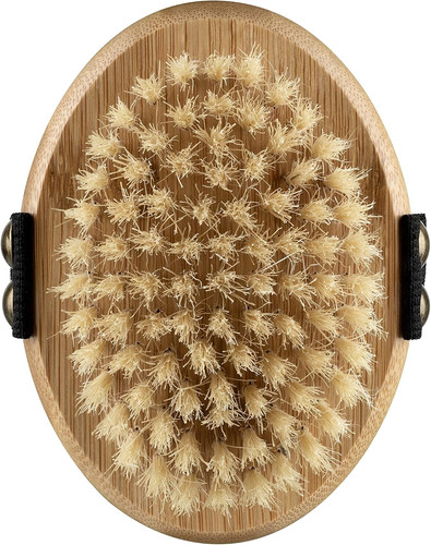 Bamboo bristle palm brush for - bamboo,