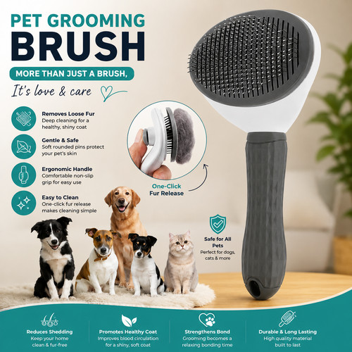 Pet dog cat brush massage - pet,