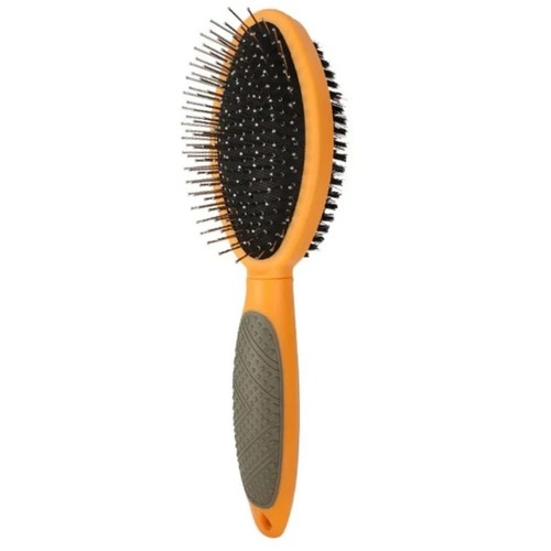 Double sided pin bristle brush - double,
