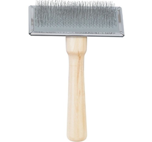 Wooden handle slicker brush - handle,
